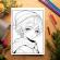 Carte de colorat pentru relaxare si antistres 50 de ilustratii Anime Christmas Boys 106 pagini
