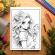 Carte de colorat pentru relaxare si antistres 50 de ilustratii Anime Christmas Girls 106 pagini