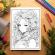 Carte de colorat pentru relaxare si antistres 50 de ilustratii Anime Flower Girls Editura Legendary Print 106 pagini