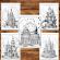Carte de colorat pentru relaxare si antistres 50 de ilustratii Case Celeste 106 pagini