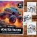 Carte de colorat pentru relaxare si antistres 50 de ilustratii Monster Trucks - Volumul I Editura Legendary Print 106 pagini