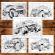 Carte de colorat pentru relaxare si antistres 50 de ilustratii Monster Trucks - Volumul III Editura Legendary print 106 pagini