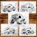 Carte de colorat pentru relaxare si antistres 50 de ilustratii Monster Trucks - Volumul III Editura Legendary print 106 pagini