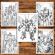 Carte de colorat pentru relaxare si antistres 50 de ilustratii Roboti Editura Legendary Print 106 pagini
