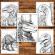 Carte de colorat pentru relaxare si antistres 50 de ilustratii Steampunk Dinosaurs Editura Legendary Print 106 pagini