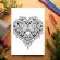 Carte de colorat pentru relaxare si antistres 50 de ilustratii Valentines Day Heart - Volumul I 106 pagini