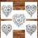 Carte de colorat pentru relaxare si antistres 50 de ilustratii Valentines Day Heart - Volumul II 106 pagini