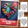 Carte de colorat pentru relaxare si antistres 50 de ilustratii Valentines Day Heart - Volumul II 106 pagini