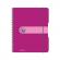 Caiet herlitz eotg, a5, cu elastic, 80 file, fucsia