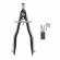 Compas herlitz mypen, setare rapida, negru / gri