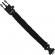 Bratara de supravietuire in aer liber, tip army, 5 in 1, paracord, busola , fluier, cutit, cremene, negru, 26 cm