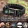 Bratara de supravietuire in aer liber, tip army, 5 in 1, paracord, busola , fluier, cutit, cremene, negru, 26 cm
