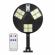 Lampa led 12cob, panou solar d218, 500w, suport, 2400mah, senzor