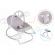Balansoar cu vibratii ricokids 7308 - gri