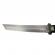 Cutit de vanatoare, ideallstore®, otel inoxidabil, argintiu, 36 cm, toc inclus