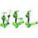 Trotineta 5 in 1 r-sport h3 - verde