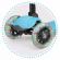 Trotineta cu roti cu led ricokids loco 765100 - albastru