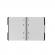 Caiet herlitz, a5, 80 file, cu spirala, patratele, coperta pp cu elastic, 4