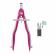Compas herlitz mypen, setare rapida, roz / turcoaz