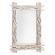 Oglinda decorativa perete cu rama lemn alb sahel 90x6x60 cm