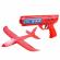 Pistol interactiv de jucarie lansator de avion , durabil si rezistent la impact, rosu