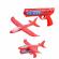 Pistol interactiv de jucarie lansator de avion , durabil si rezistent la impact, rosu