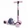 Trotineta 3 in 1 cu roti cu led ricokids cubi 765501 - roz