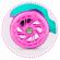 Trotineta cu roti cu led ricokids loco 765104 - turcoaz cu roz