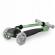 Trotineta cu roti cu led ricokids loco 765107 - verde cu negru