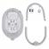 Leagan electric pentru bebelusi kinderkraft luli 2 in 1 grey