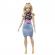 Papusa barbie fashionistas blonda cu borseta roz