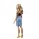 Papusa barbie fashionistas blonda cu borseta roz