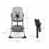 Scaun de masa pliabil kinderkraft foldee grey
