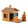 Set constructie cu caramizi teifoc 185 piese - casa cu gratar