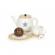 Set de joaca ceai din lemn 17 piese ecotoys