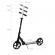 Trotineta pliabila de oras 200 mm driff - black white