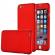 Husa telefon Iphone 7 ofera Protectie  360 Ultrasubtire + Folie Sticla Securizata - Red Full