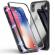 Husa Apple iPhone XS MAX Magnetica cu spate din sticla securizata si folie privacy pentru ecranPerfect Fit