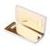 Pachet Husa Samsung Galaxy S6 Edgetip oglinda Gold cu folie de protectie gratis