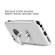 Pachet husa Apple iPhone 6 Plus/6S Plus Elegance Luxury 3in1 Ring Silver folie de sticla gratis