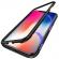 Husa cu Bumper din Aluminiu cu prindere Magnetica si spate din Sticla Temperata Securizata pentru iPhone X Black