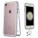 Husa Apple iPhone 7 Magnetica  360grade SilverPerfect Fit cu spate de sticla securizata premium + folie de sticla gratis
