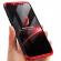 Husa protectie pentru iPhone X Negru-Rosu Fullbody Fata-Spate Hard Case