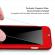 Husa Full Cover  360 (fata + spate + folie sticla) pentru iPhone 7 Red