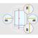 Rulou textil day&night , alb , l 61 cm x h 180 cm