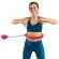 Cerc fitness smart hula hop 50 cm roz rebel active