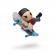 Tech dech sk8 crew pachet 2 seturi placa si figurina 9.6cm sapca neagra si