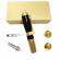 Dispozitiv Premium Reglabil, pentru Aplicarea Acidului Hialuronic fara Ac, Hyaluron Pen, Metalic, pentru Lifting, Volumizarea, Marirea Buzelor si Umplerea Ridurilor, Fiole de 0.3ml si 0.5ml, Capete de 0.3 mm si 0.5mm, Inalta Presiune, Gold