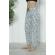 Pantaloni pijama dama din bumbac, imprimeu inimioare, alb S