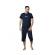 Pijamale barbati din bumbac, tricou, pantaloni trei sferturi, Bluemarin 2XL
